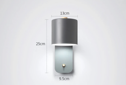LED-Wandleuchte mit eingebautem Schalter