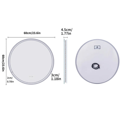 LuvoRound runder LED-Badspiegel