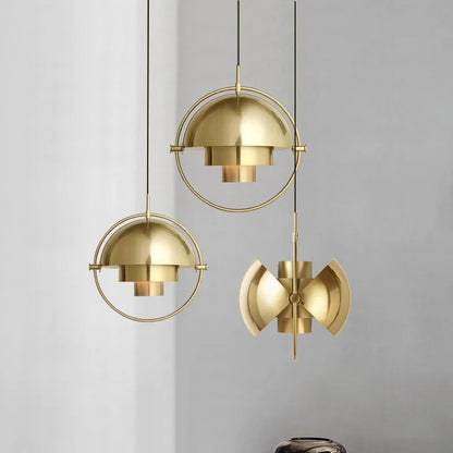 Nordische Pendelleuchte im Goldring