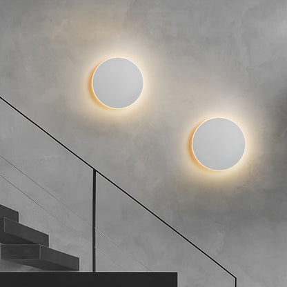 Runde LED-Wandleuchte minimalistisch