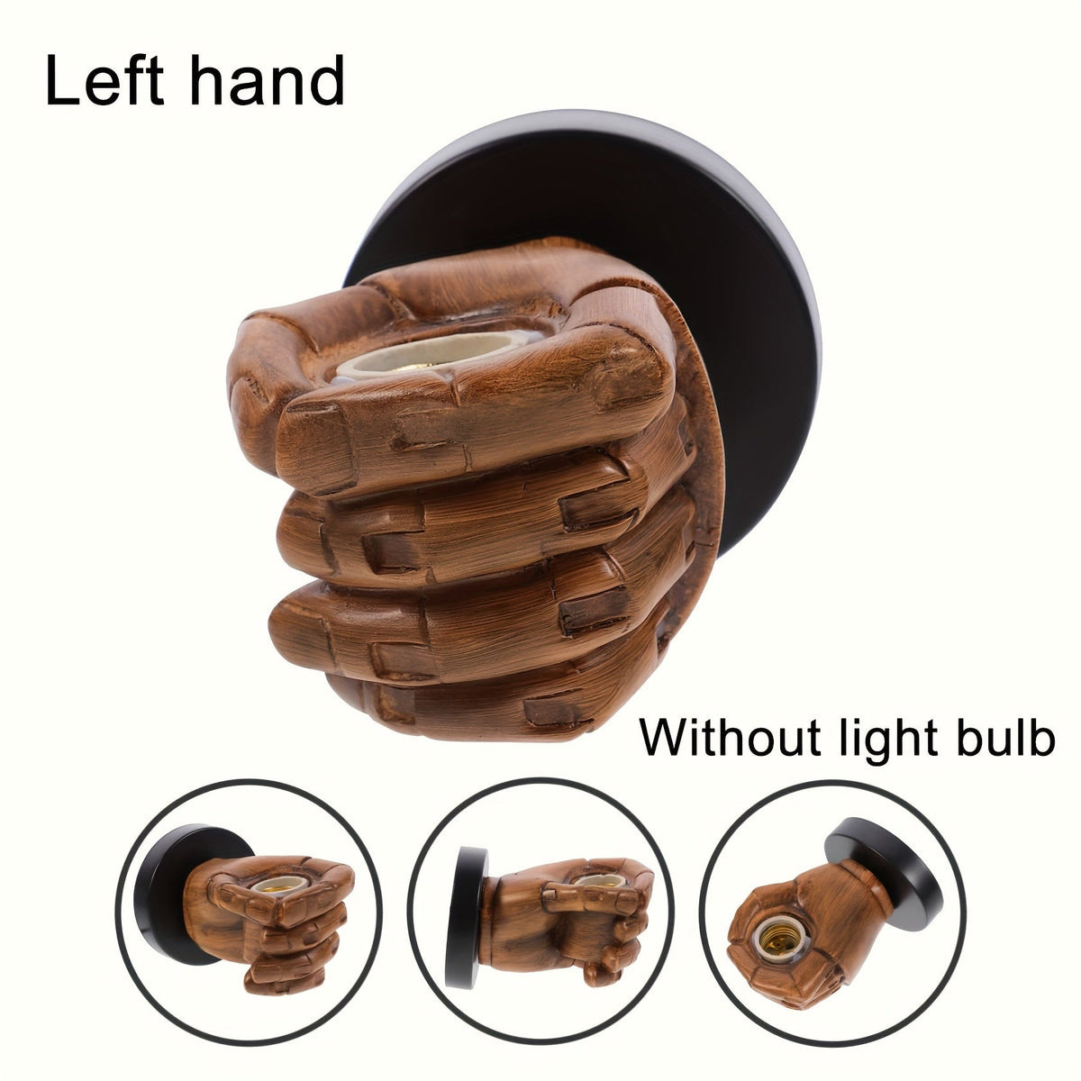 Hand-Wandleuchte aus Harz