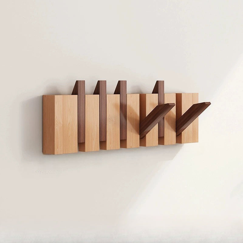 Klappbare Holz-Wandhaken im Tastendesign