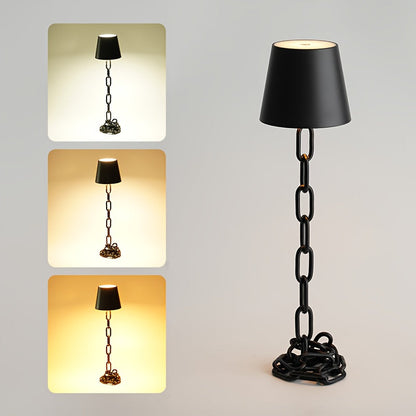 Tischlampe mit Kettengliedern