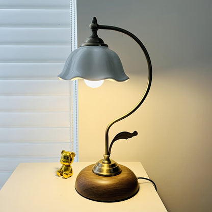 Vintage Schwanenhals-Tischlampe