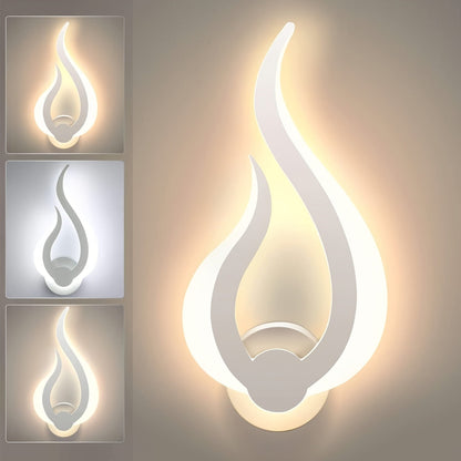 Flammenförmige LED-Wandleuchte
