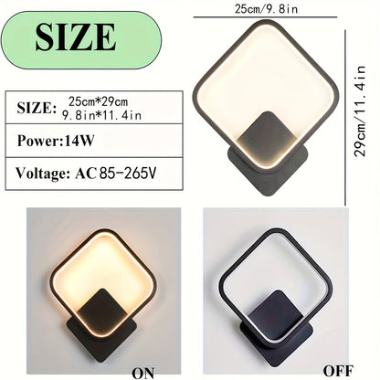 Quadratische LED-Wandleuchte