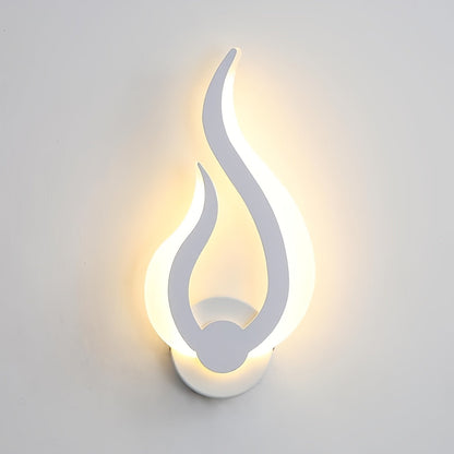 Flammenförmige LED-Wandleuchte