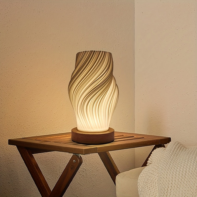 LED-Tischlampe im Wirbeldesign