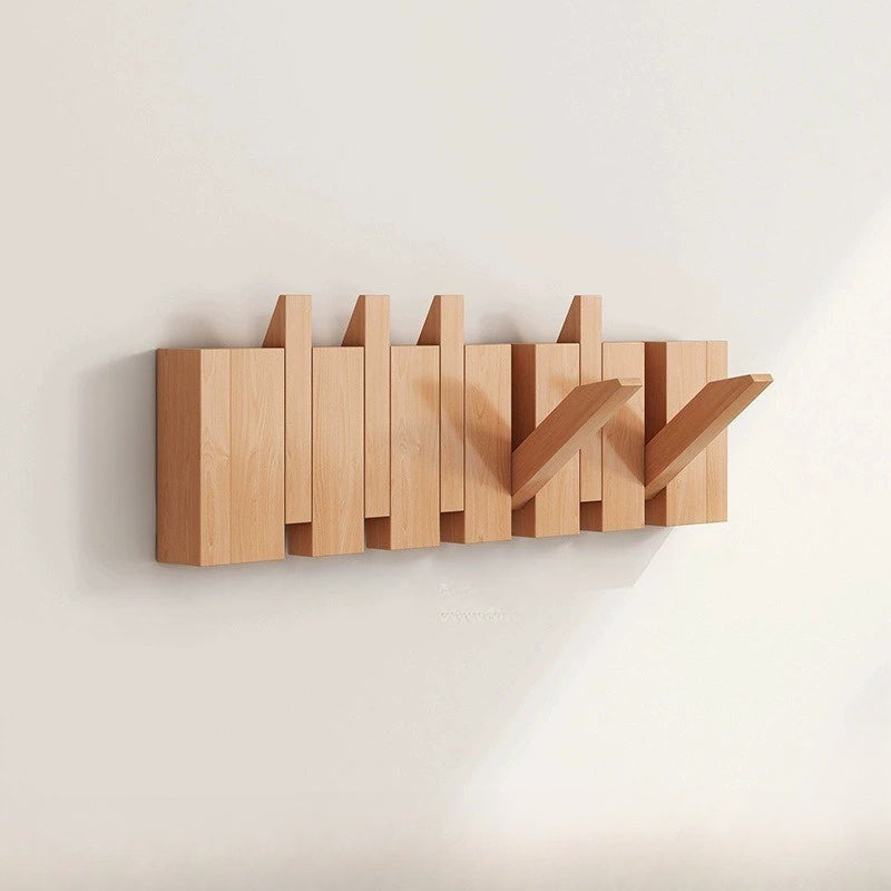 Klappbare Holz-Wandhaken im Tastendesign