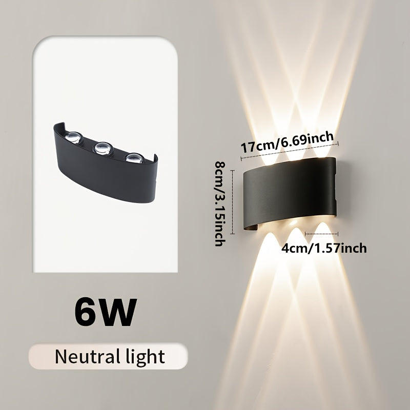 LED-Wandleuchte IP55 für innen und außen