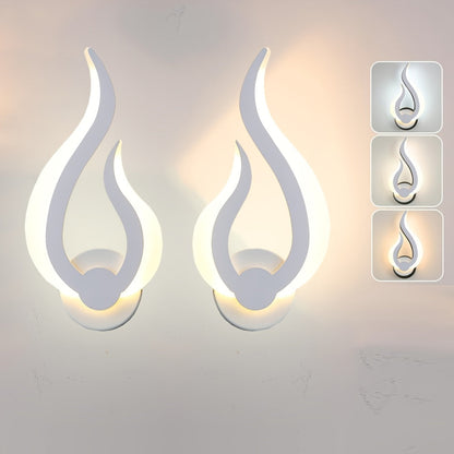 Flammenförmige LED-Wandleuchte