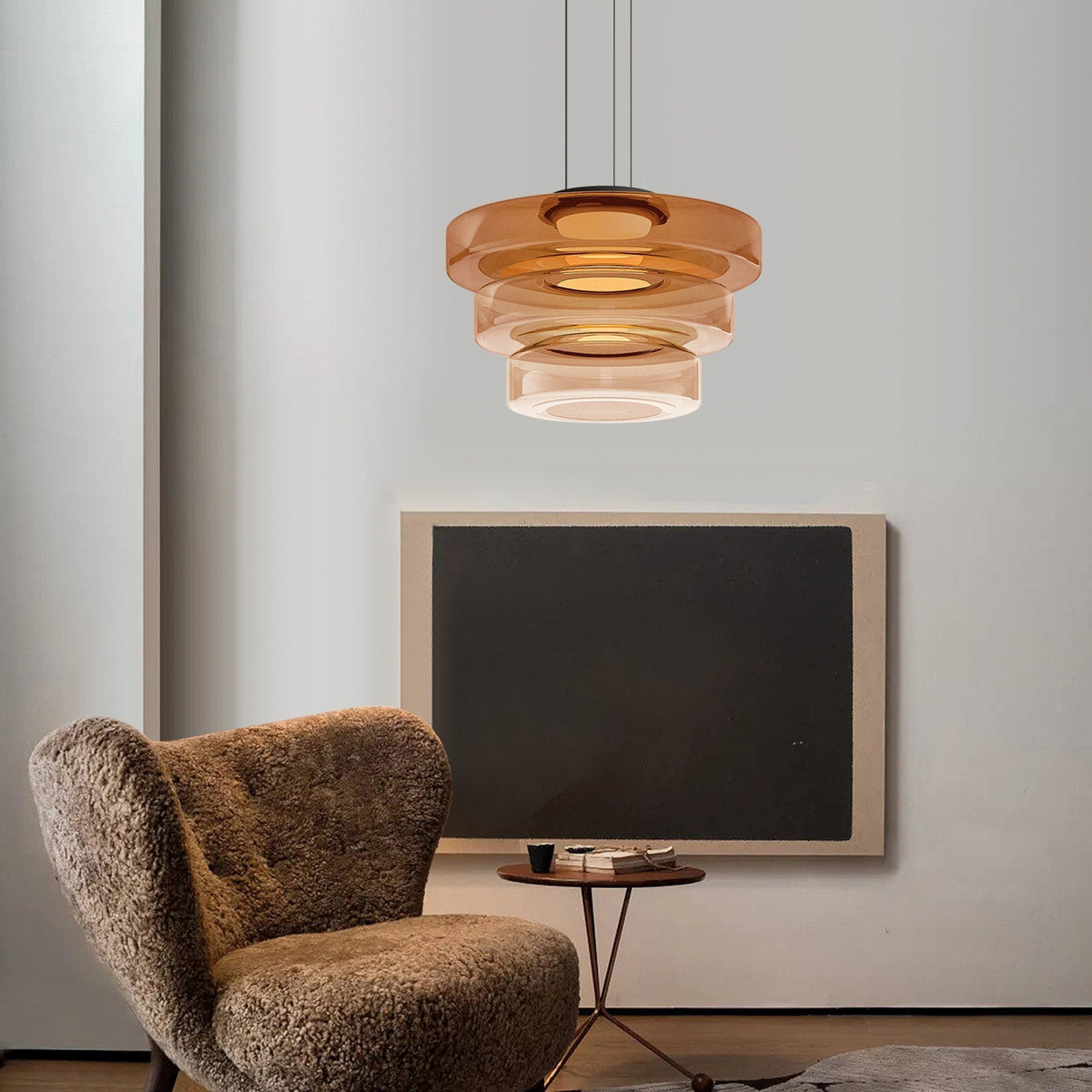 Bauhaus Pendelleuchte geschichtet