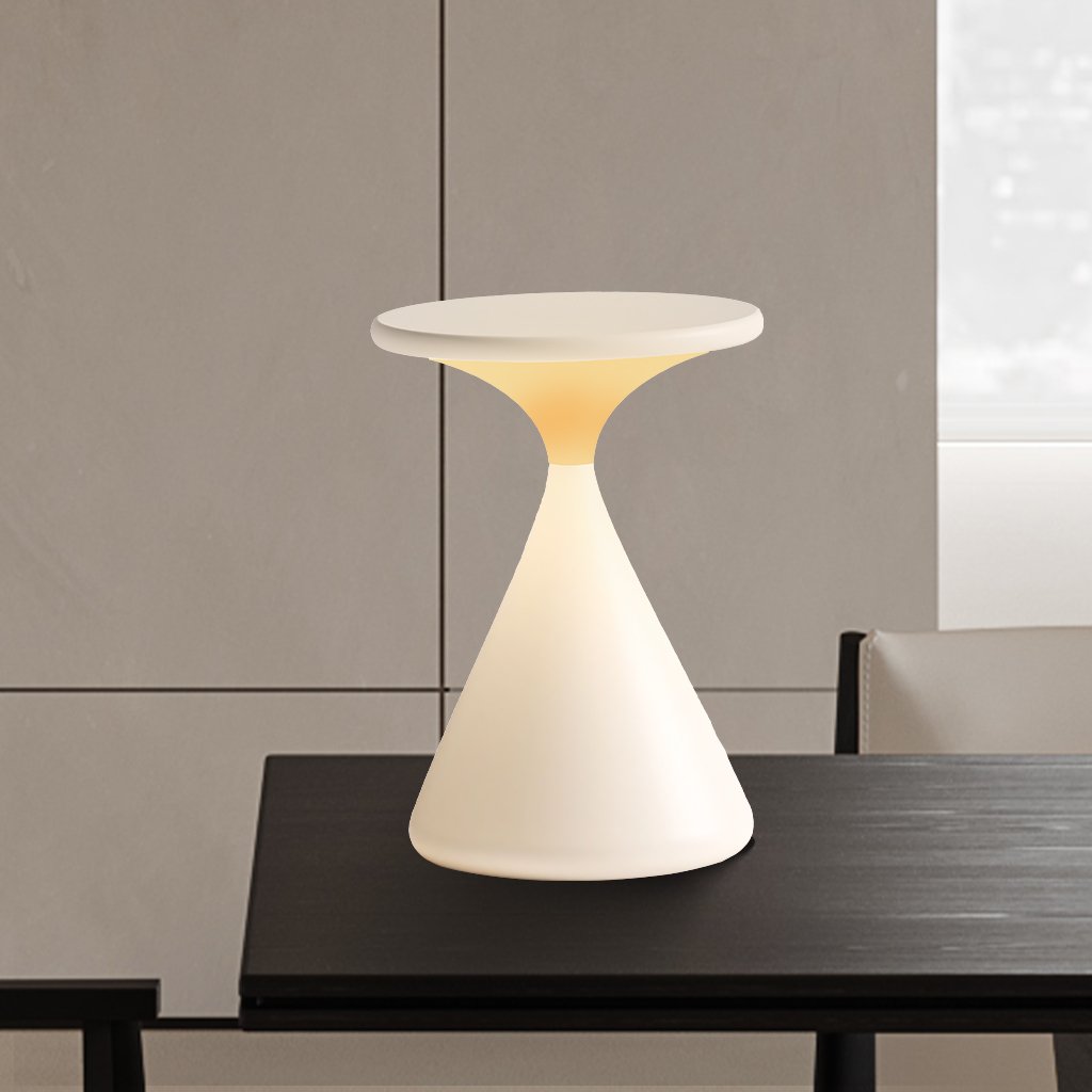 Aurora Akku-Tischlampe im Sanduhrdesign