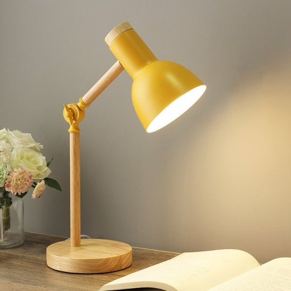 Nordische Holz-LED-Schreibtischlampe