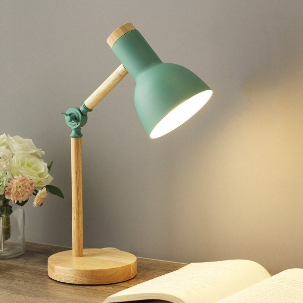 Nordische Holz-LED-Schreibtischlampe