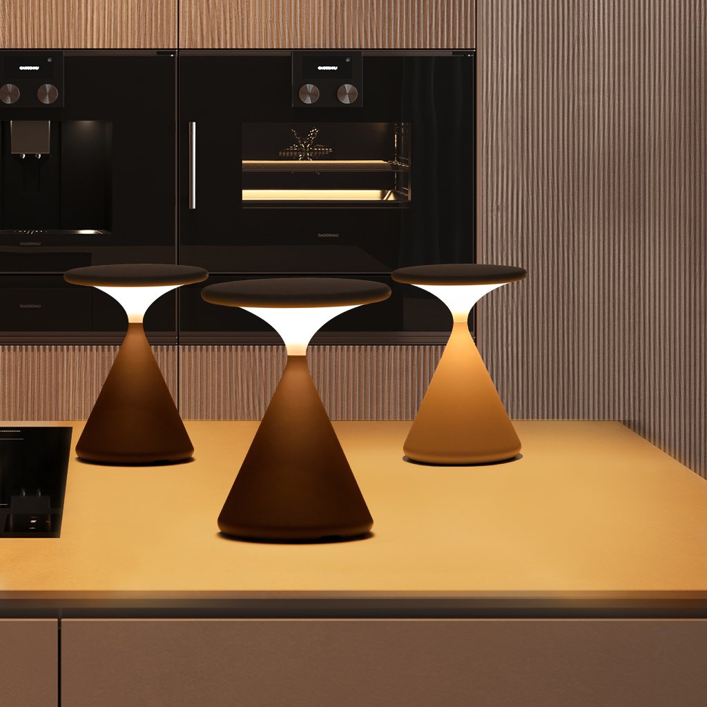Aurora Akku-Tischlampe im Sanduhrdesign