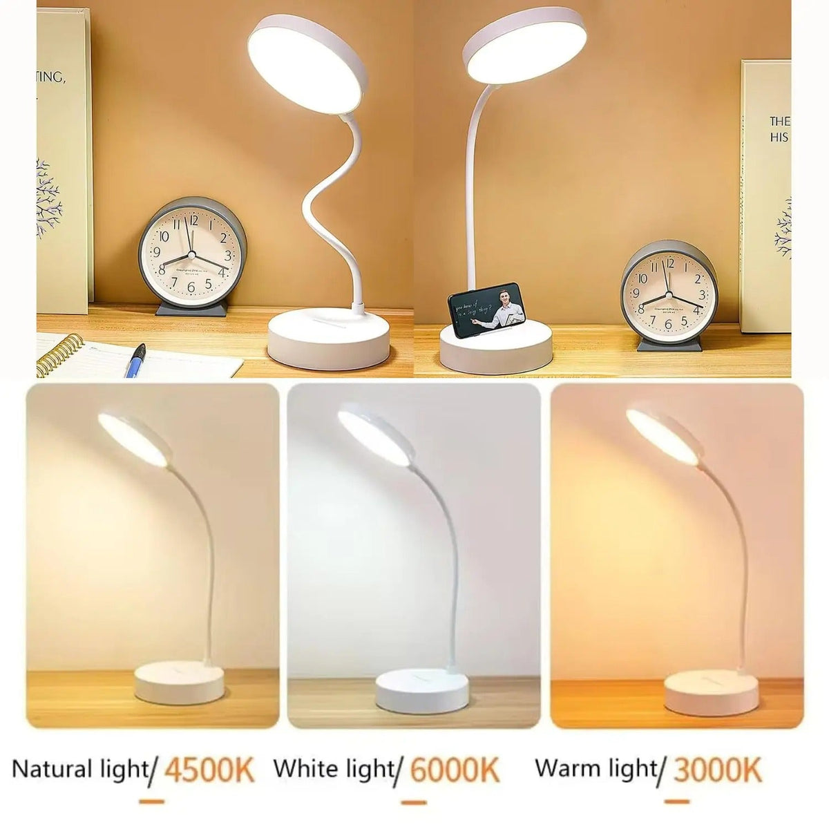 LED-Schreibtischlampe mit USB-Ladefunktion