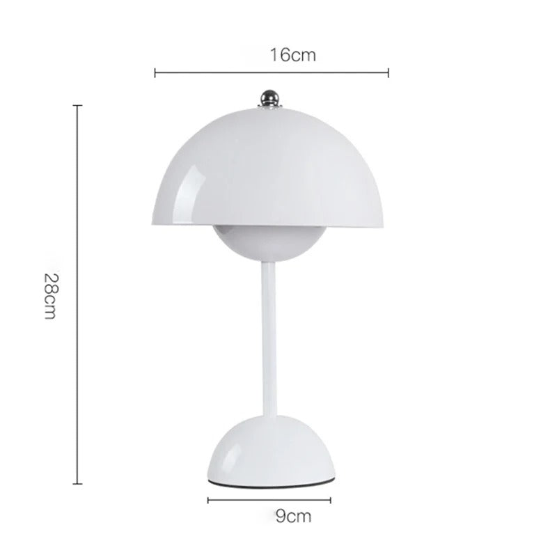 Pilz-Pod Akku-Tischlampe
