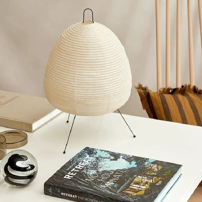 Japanische Reispapier-Tischlampe